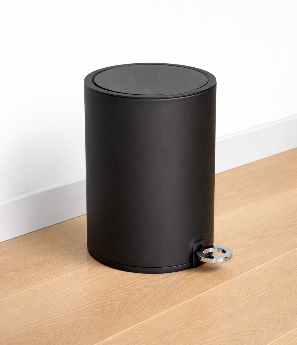 Badezimmer Mülleimer 3L - Schwarz