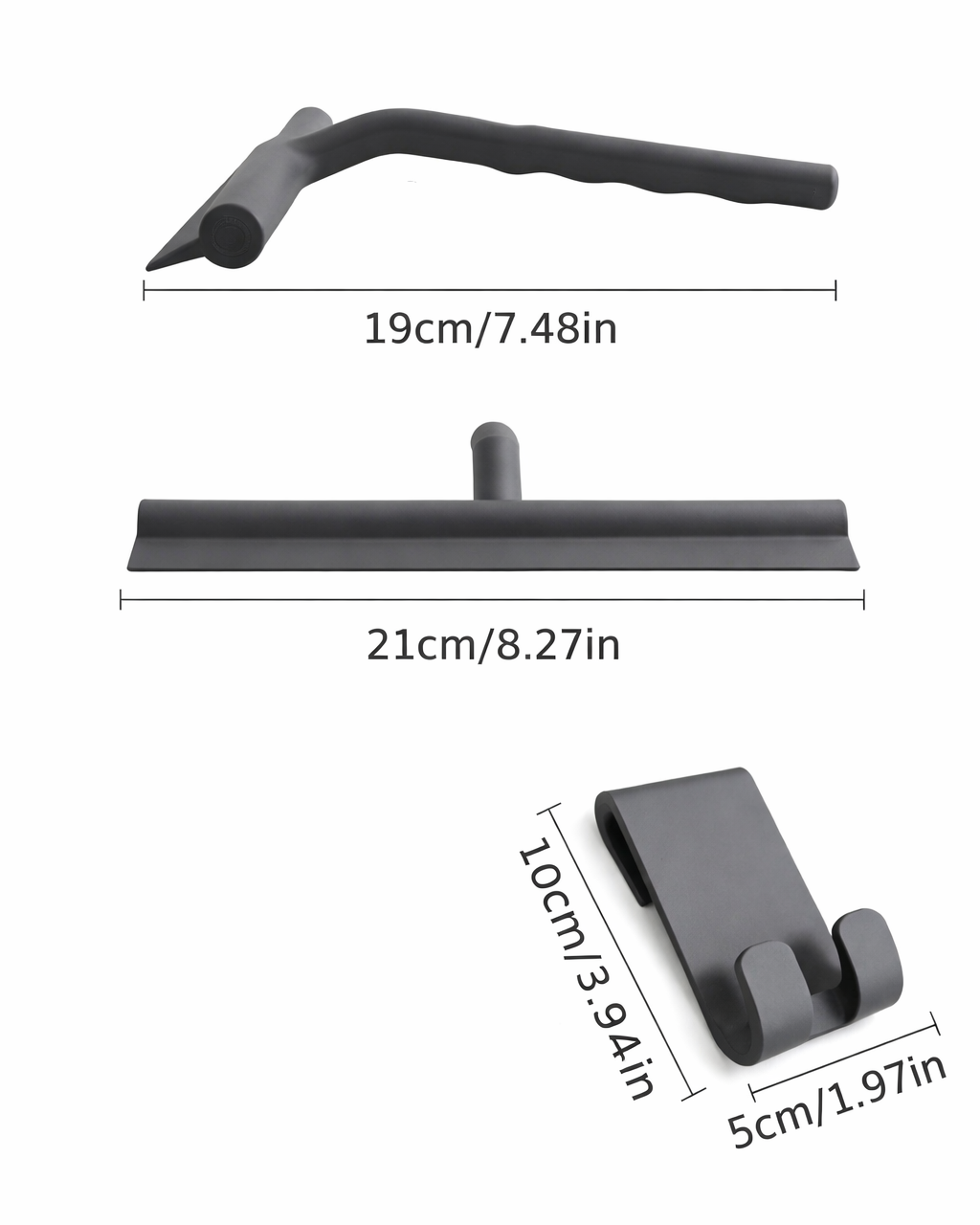 Design Duschabzieher -  Schwarz