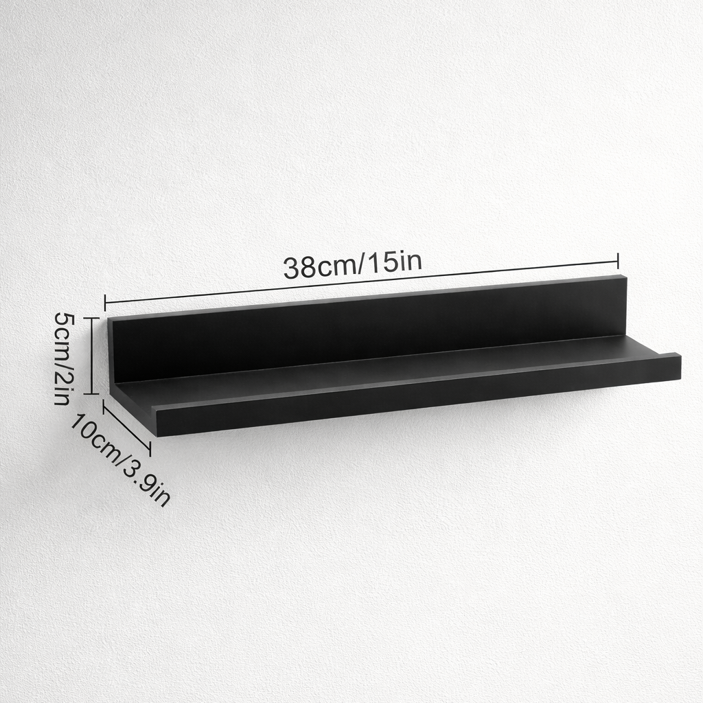 Wandregal 38cm - Schwarz